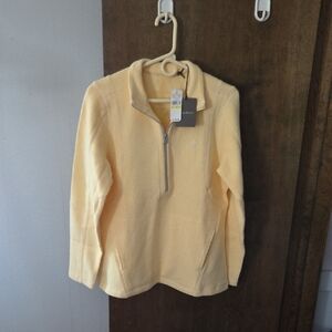 Tommy Bahama Yellow Quarter-Zip Pullover BNWT